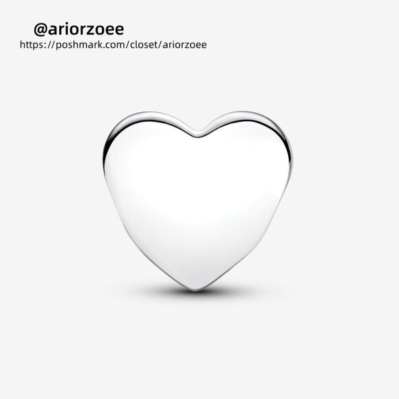 Pandora Engravable Football Mom Heart Charm - Picture 2 of 2